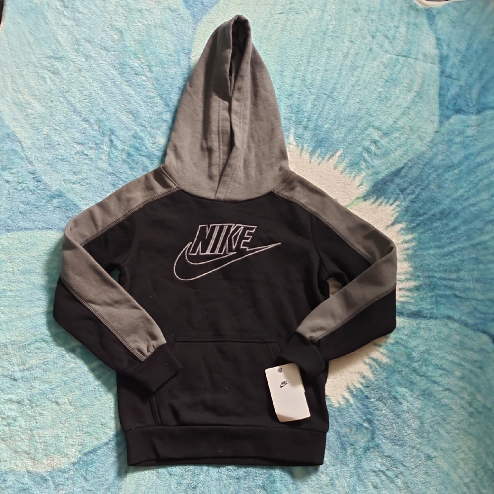 Nike Black and Yellow Hooded Sweatshirt - Picture 3 of 5